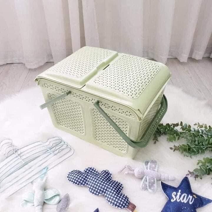 Giỏ Đi Sinh/ Làn Đi Sinh Cho Mẹ Có Nắp