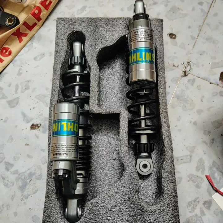 Phuộc ohlins bình dầu xám lò xo đen gân Dream Wave Elegant Galaxy Future Sirius Taurus Jupiter Max cup xe điện
