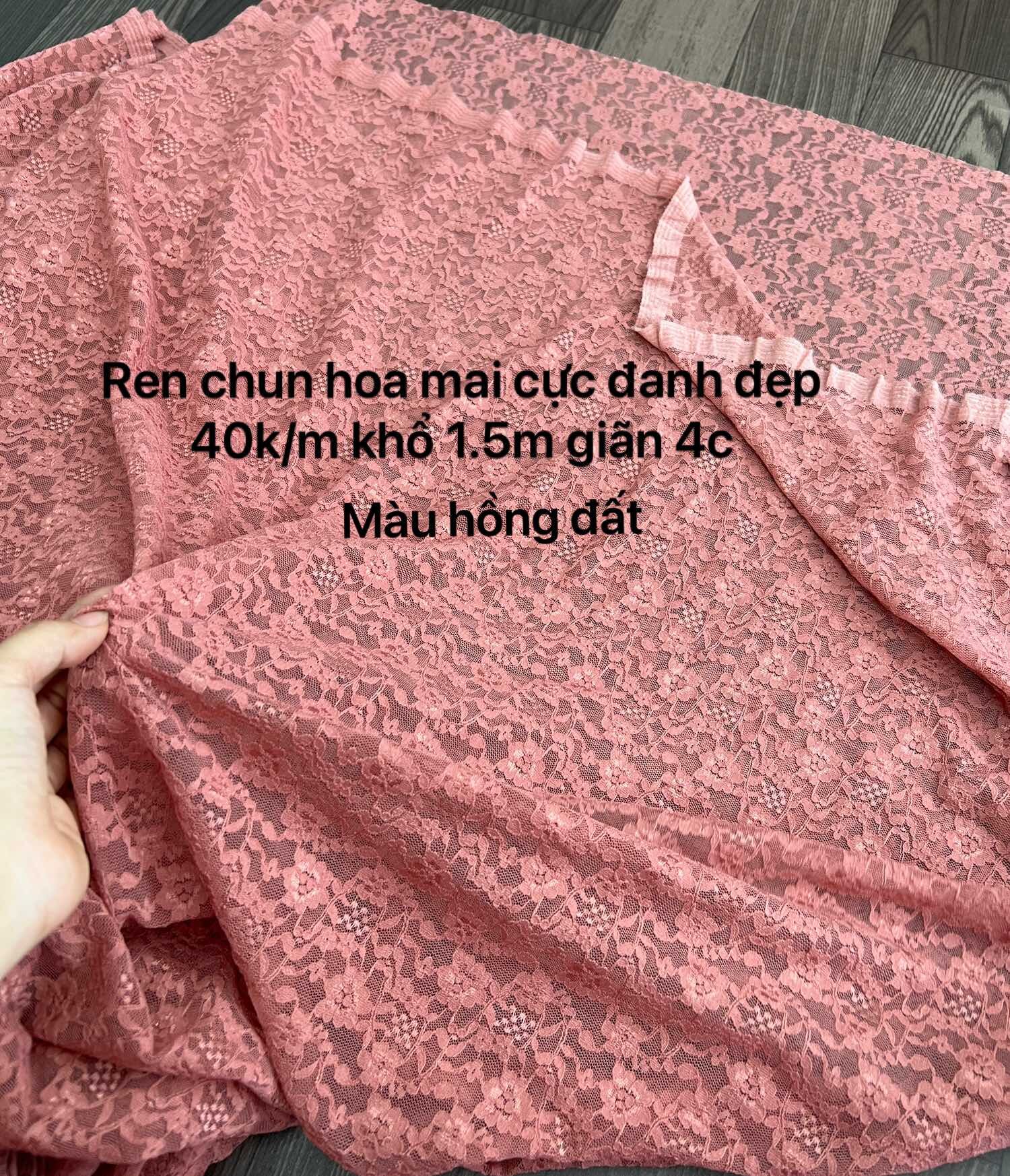 Vải Ren chỉ siêu đanh đẹp sale giá sốc - May váy - May áo dài rất hợp