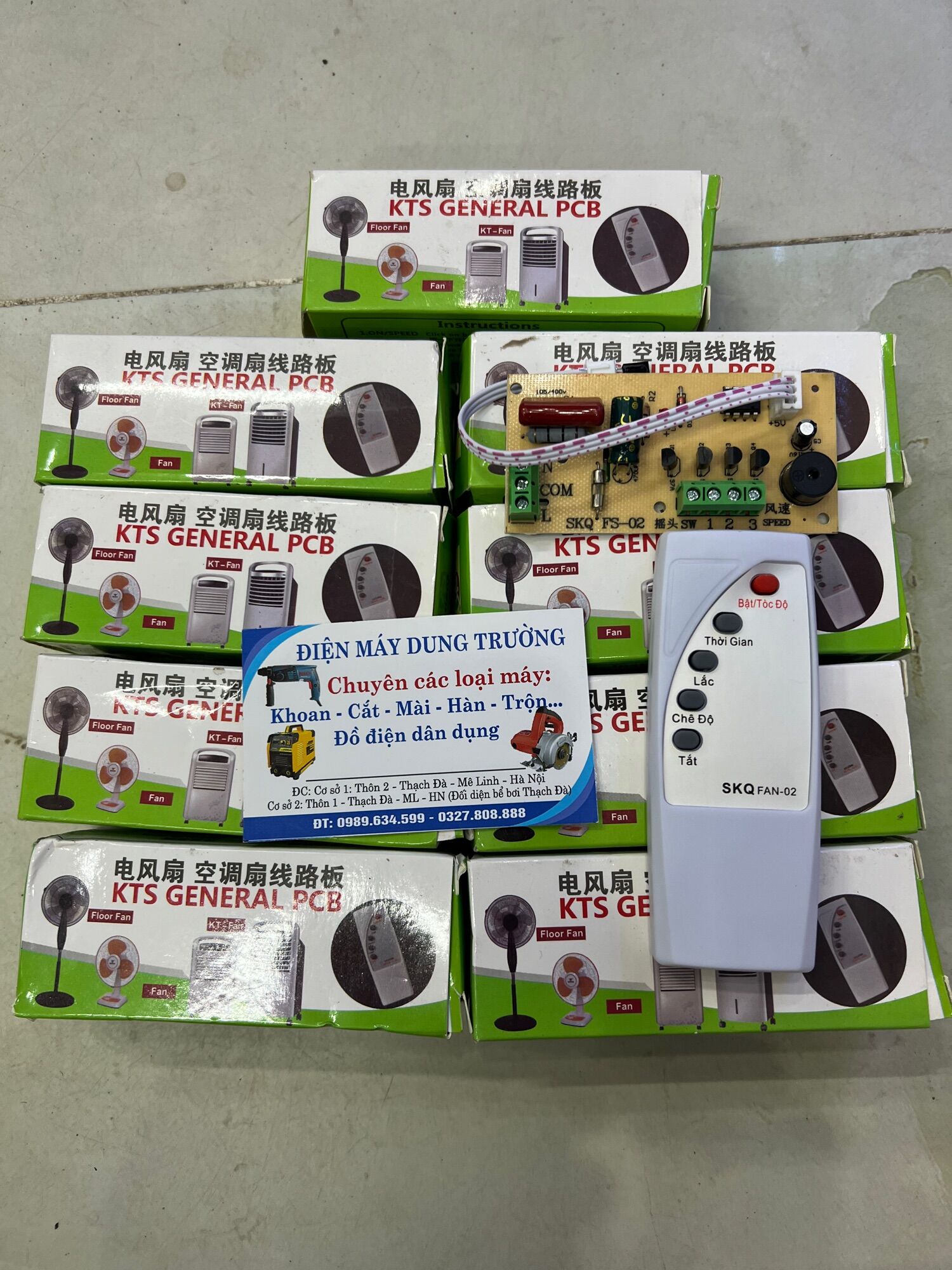Bộ mạch điều khiển quạt từ xa đa năng