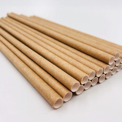 Ống hút giấy phi 6 (túi 100 chiếc) nhiều màu