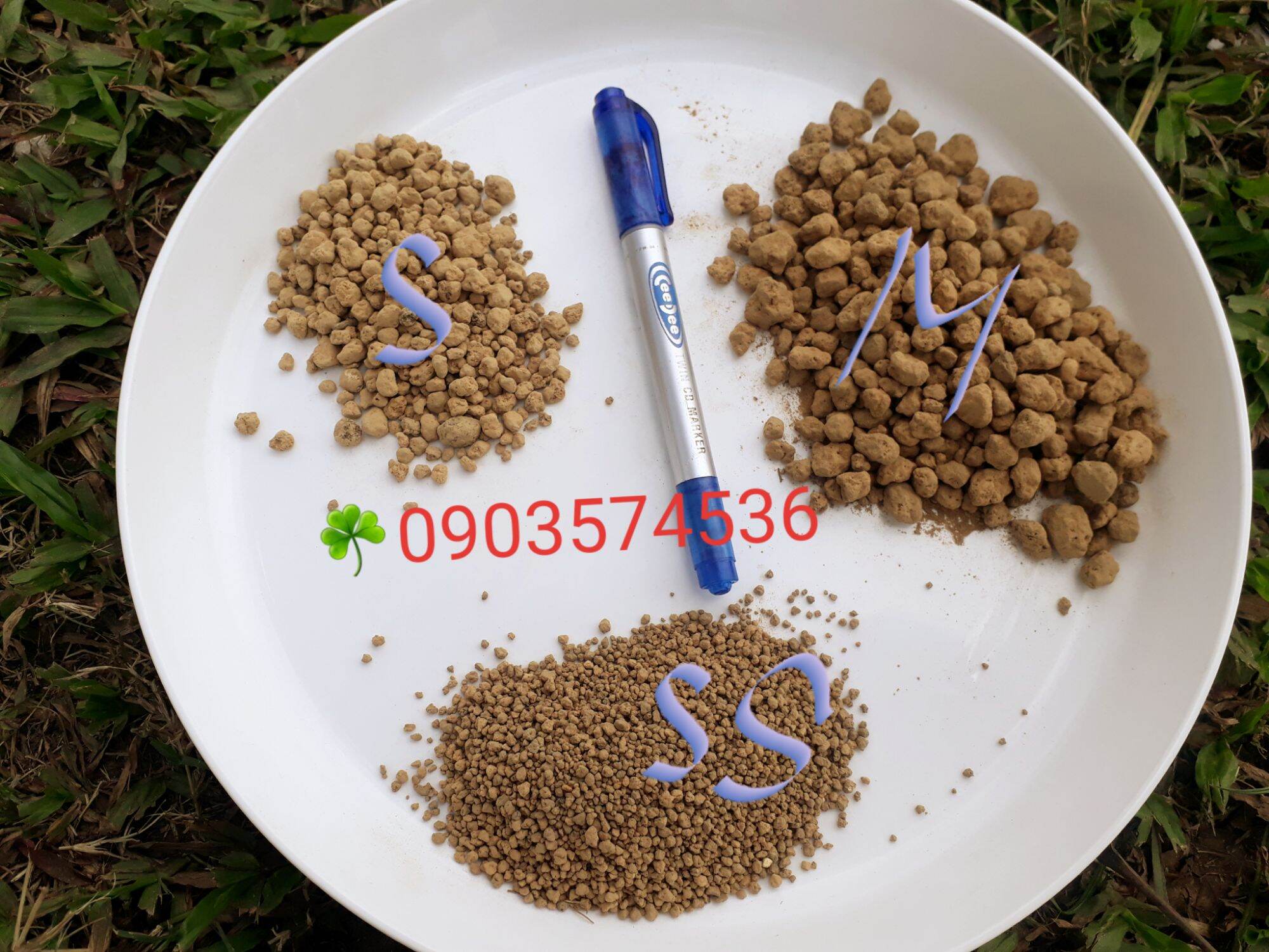 Đất trồng bonsai, đất Nhật, đất Akadama, đất nung nhiệt độ cao túi 1kg