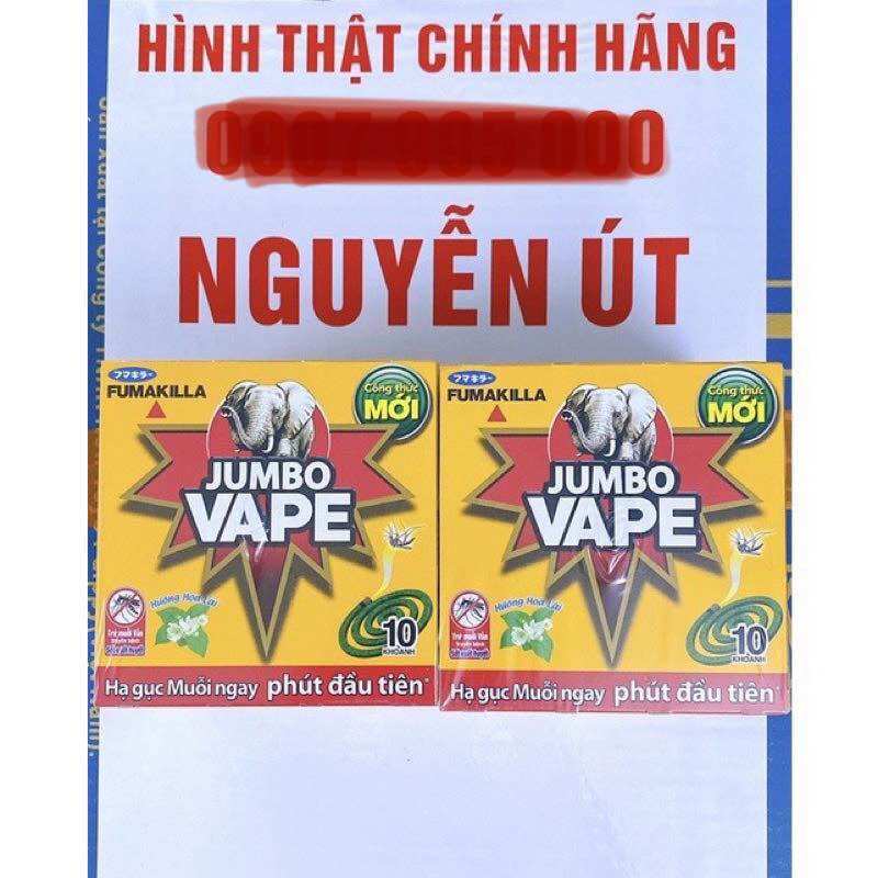 Nhan muỗi jumbo hoa lài M2 lốc 10 hộp x 10 khoanh