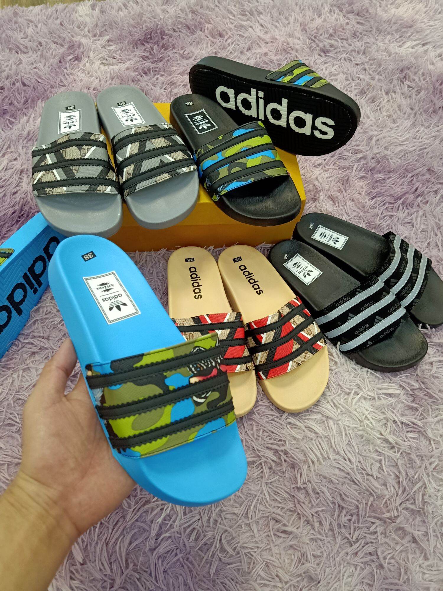 Dép lê Adidas chuẩn Hot nhất 2021
