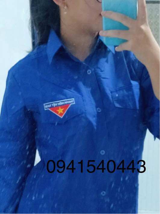 Áo đoàn thanh niên nam và nữ , tay dài , tay ngắn size ngoại cỡ từ 90-130kg.