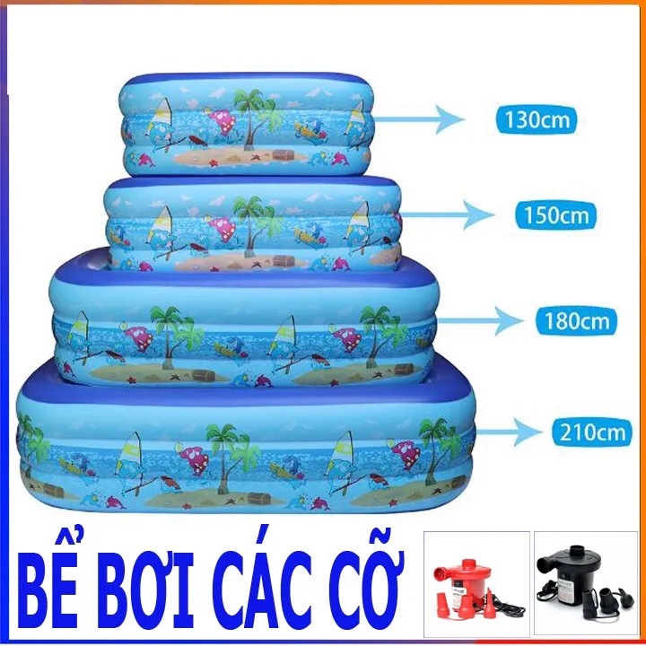 BỂ BƠI PHAO BƠI 3 TẦNG CHỮ NHẬTCÓ ĐÁY CHỐNG TRƯỢT AN TOÀN CHO BÉ CHUẨN LOẠI 1.Hồ Bơi Phao Cho Bé Tại Nhà.Hồ Bơi Phao Cho Trẻ Em Dày Dặn Đáy Chống Trượt