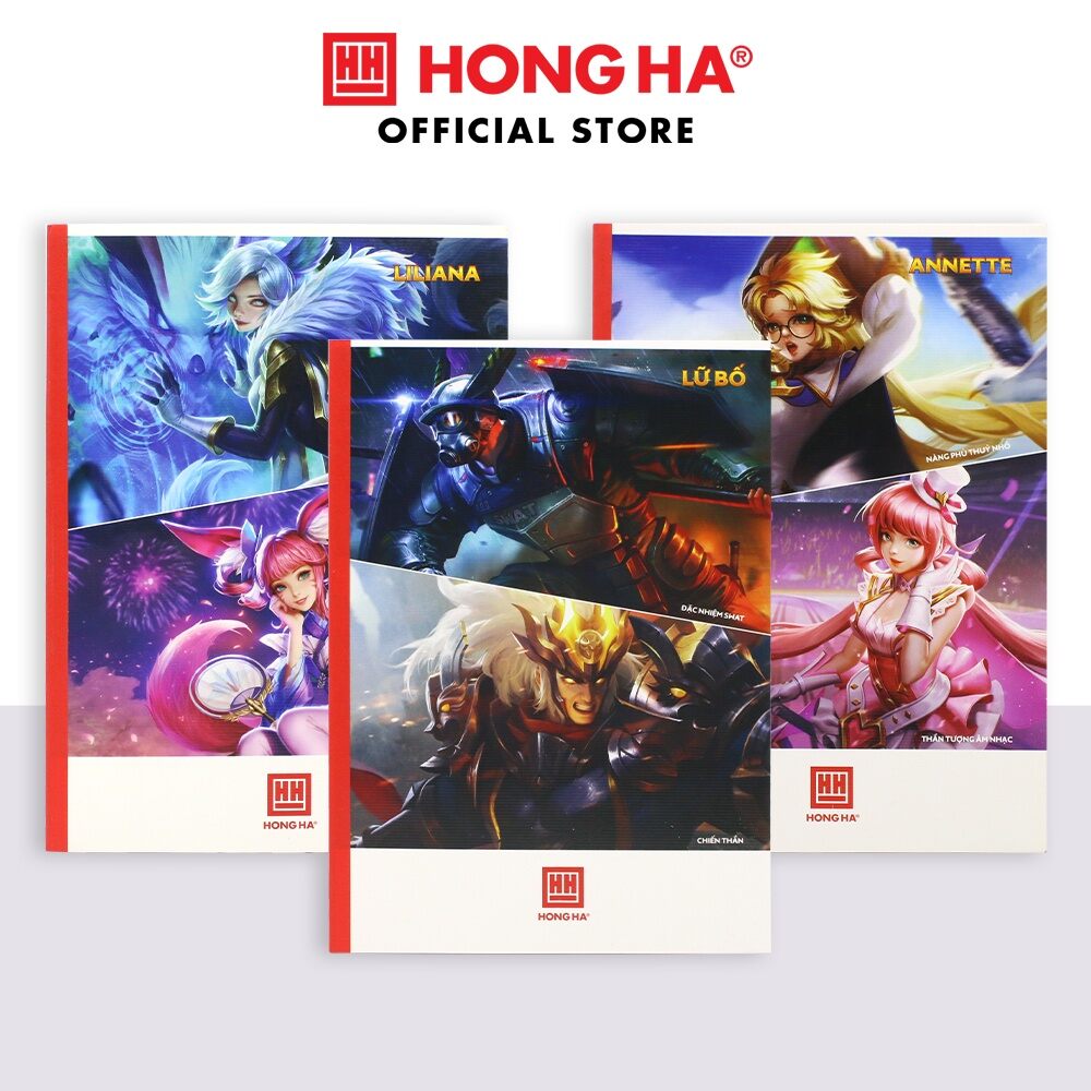 Vở kẻ ngang liên quân- hồng hà 1443