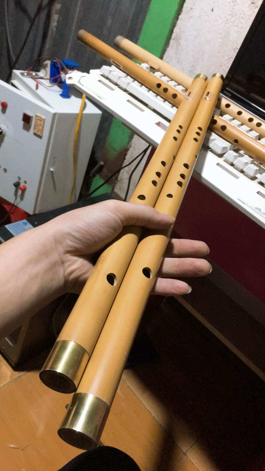 Sáo mèo nam nứa hệ 9 lỗ bấm tone Đô( Tay Phải )