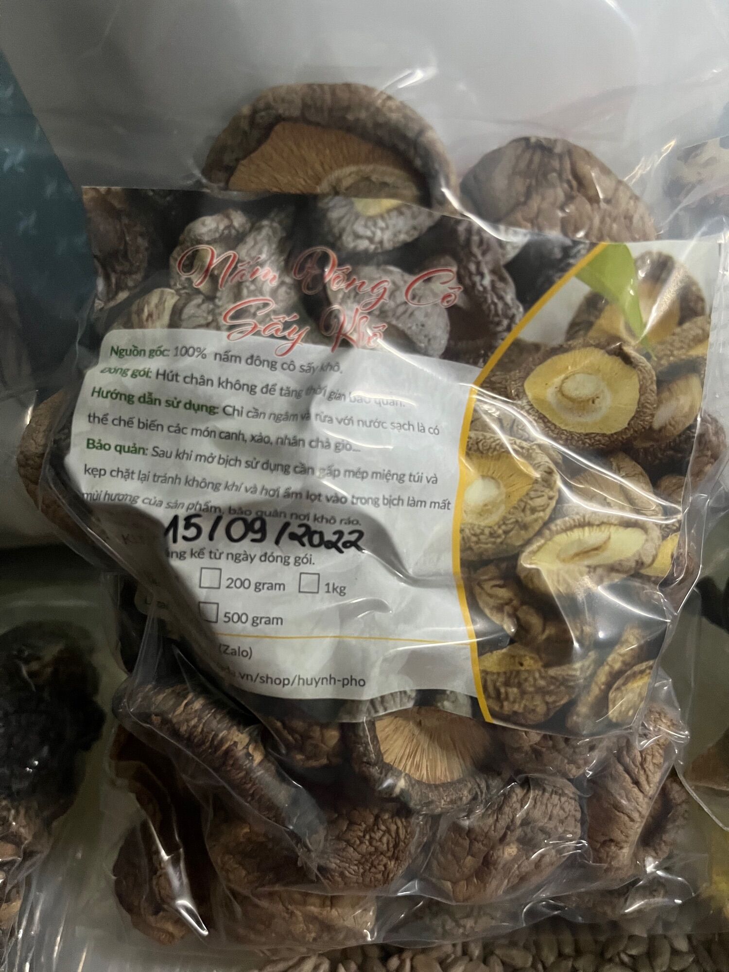NẤM ĐÔNG CÔ SẤY KHÔ 100 gram ~ 500 gram