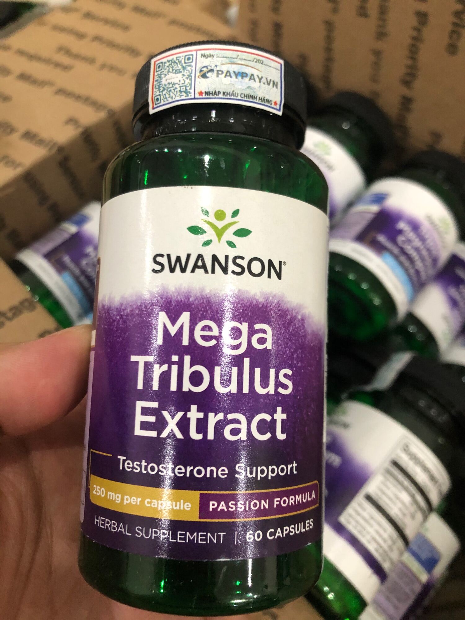 Hỗ trợ tăng cường sinh lý tăng Testosterone nội sinh Swanson Mega Tribulus Extract của Mỹ