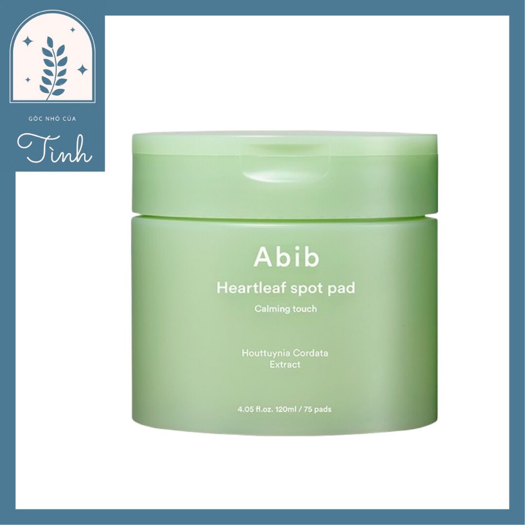 Bông tẩm tinh chất lá diếp cá làm dịu nhẹ abib heartleaf spot pad 75 miếng