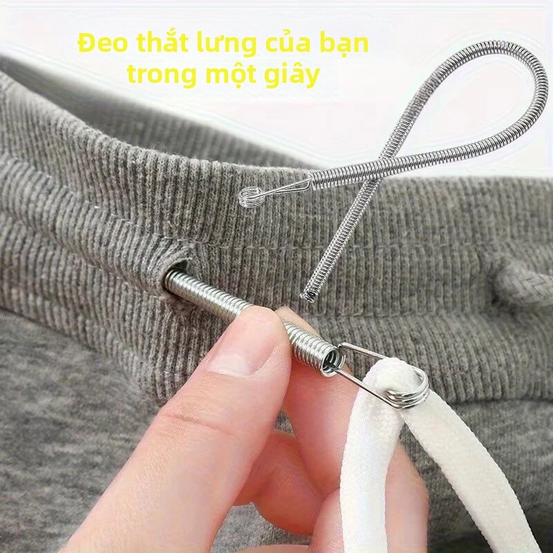 Kẹp Dây Rút Linh Hoạt Dây Lò Xo Uốn Cong Dùng Cho Dây Thun Ren Phụ Kiện May Vá Tự Làm Cho Quần Và Áo Hoodie