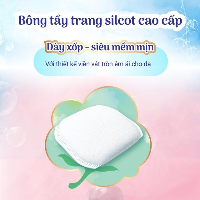 Combo 3 Bông tẩy trang cao cấp Silcot Premium 66