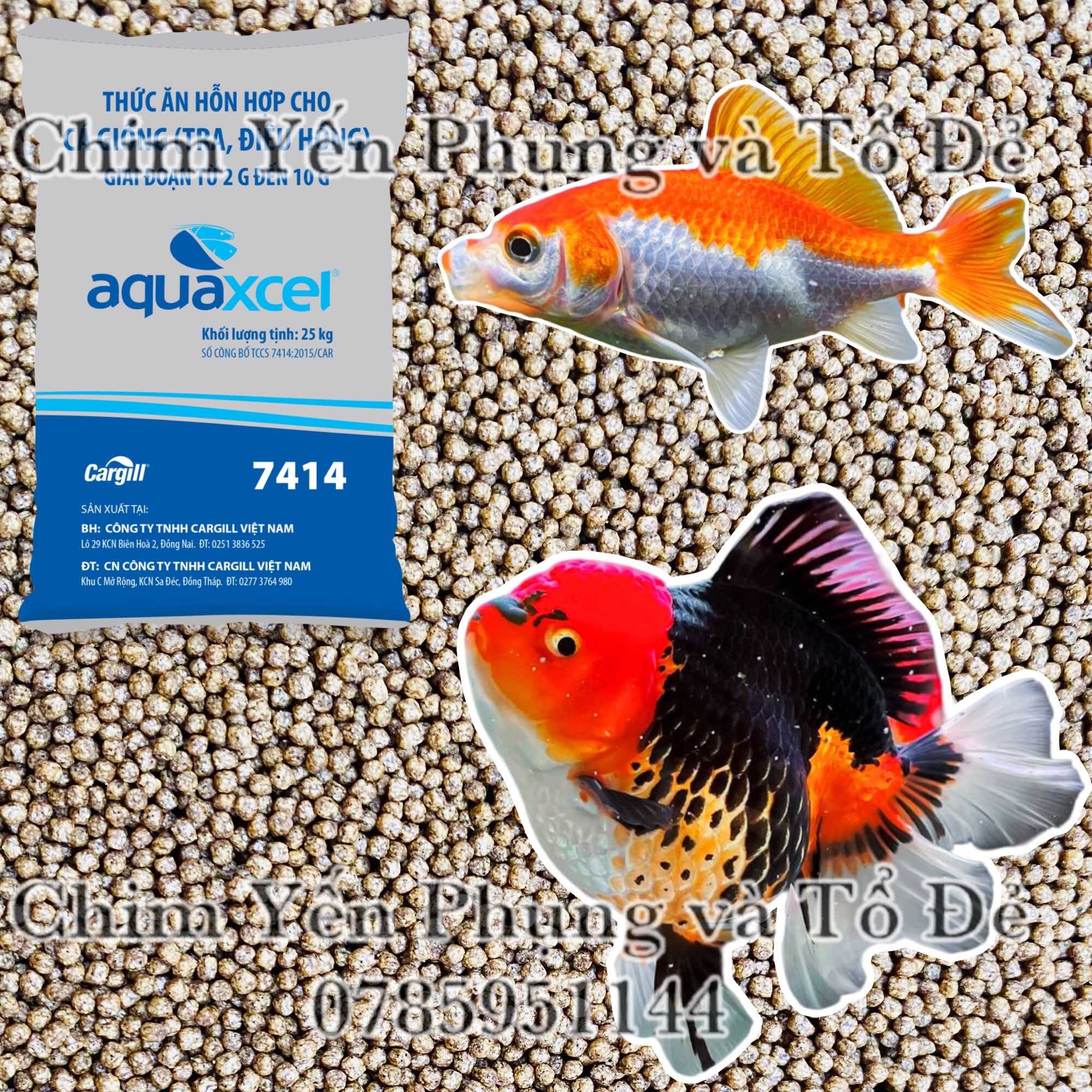 2kg cám cá Cargill 7414 40% đạm cho cá ăn hoặc dùng câu cá, tra,điêu hồng,chép,rô phi.