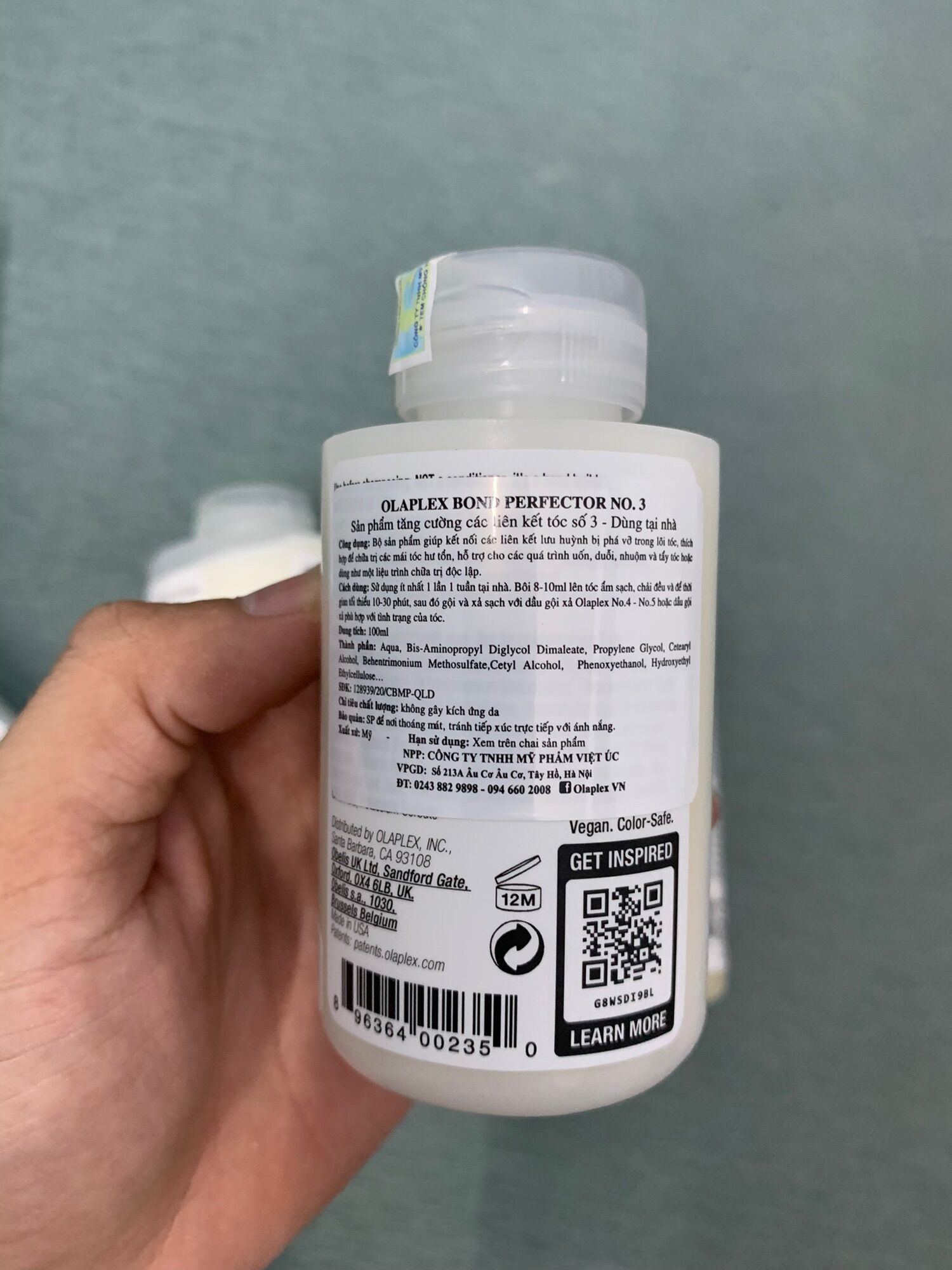 [Chính Hãng] Olaplex No 3 Phục Hồi Tóc Hư Tổn 100ML
