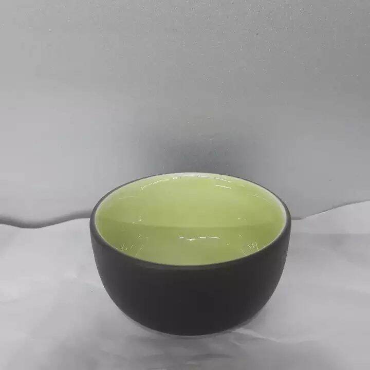 Bộ 6 chén( ly )  tử sa Bát Tràng- màu đen