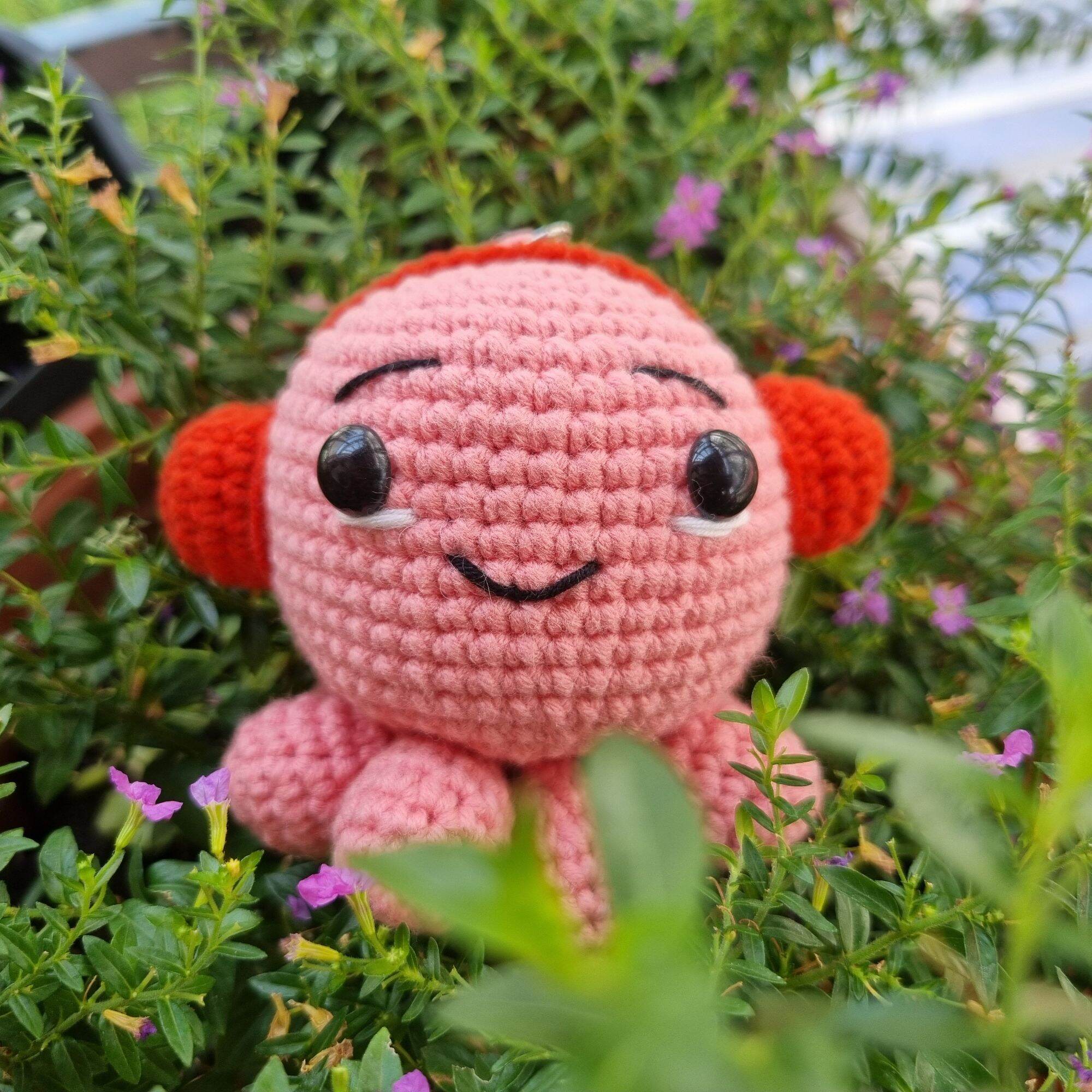Móc khóa handmade bạch tuộc len size lớn