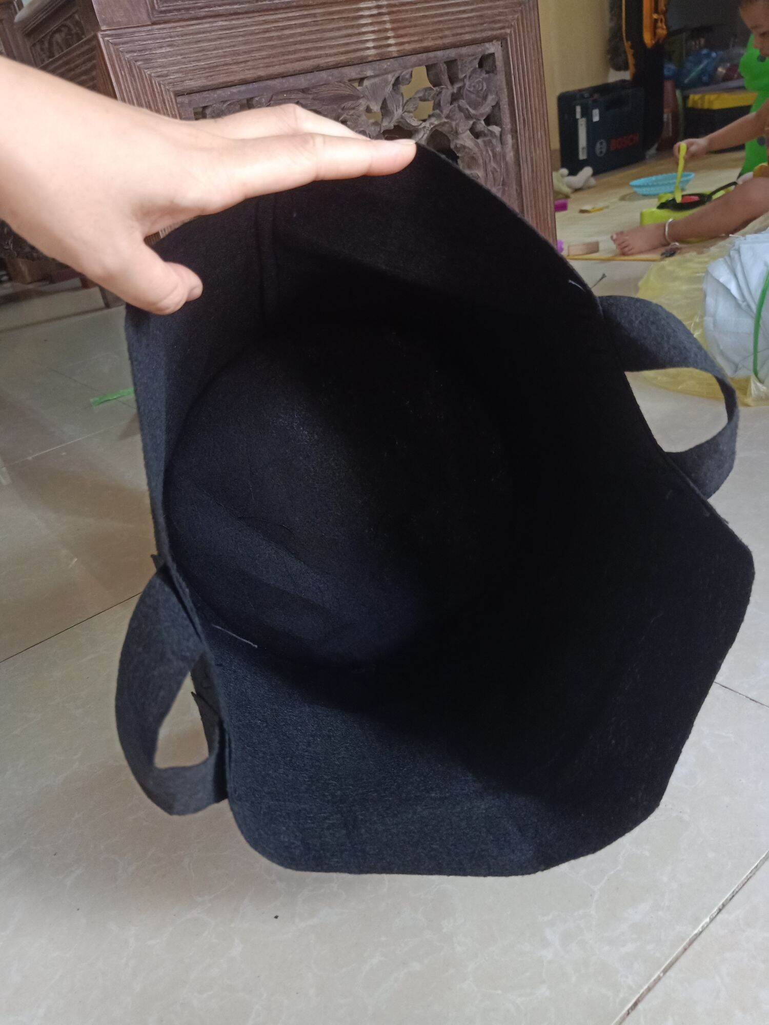 10 CHẬU VẢI TRỒNG CÂY ĐEN 40x30cm