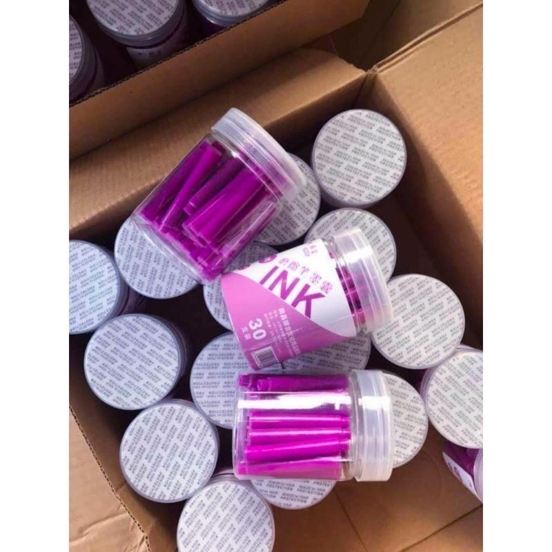 Hộp 30 ống mực xóa được loại tốt, viết trơn