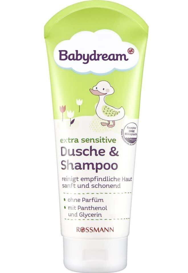 SỮA TẮM DẦU GỘI DÀNH CHO CÁC BÉ(TRẺ SƠ SINH) BABYDREAM GERMANY