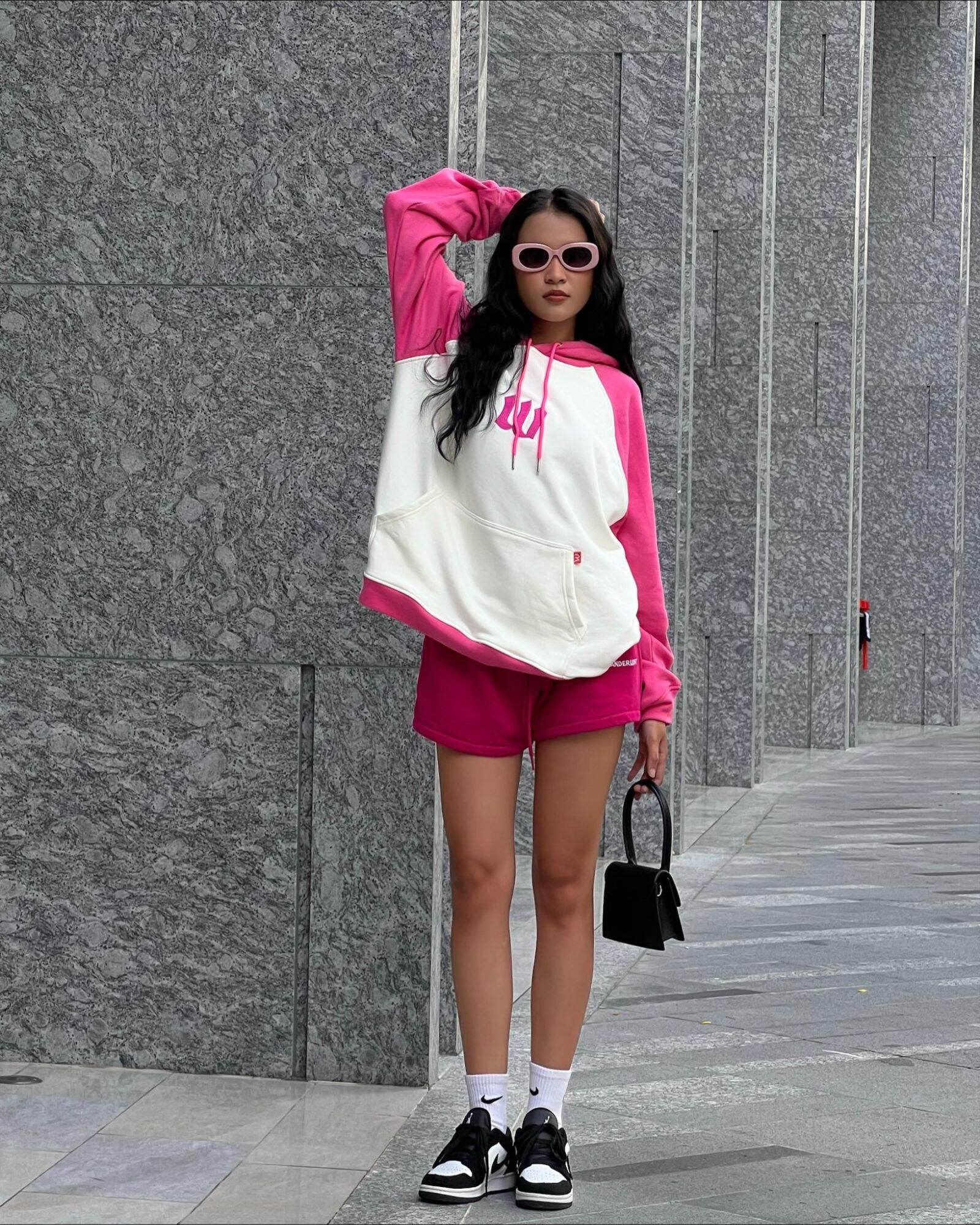Áo Flamingo Raglan Hoodie