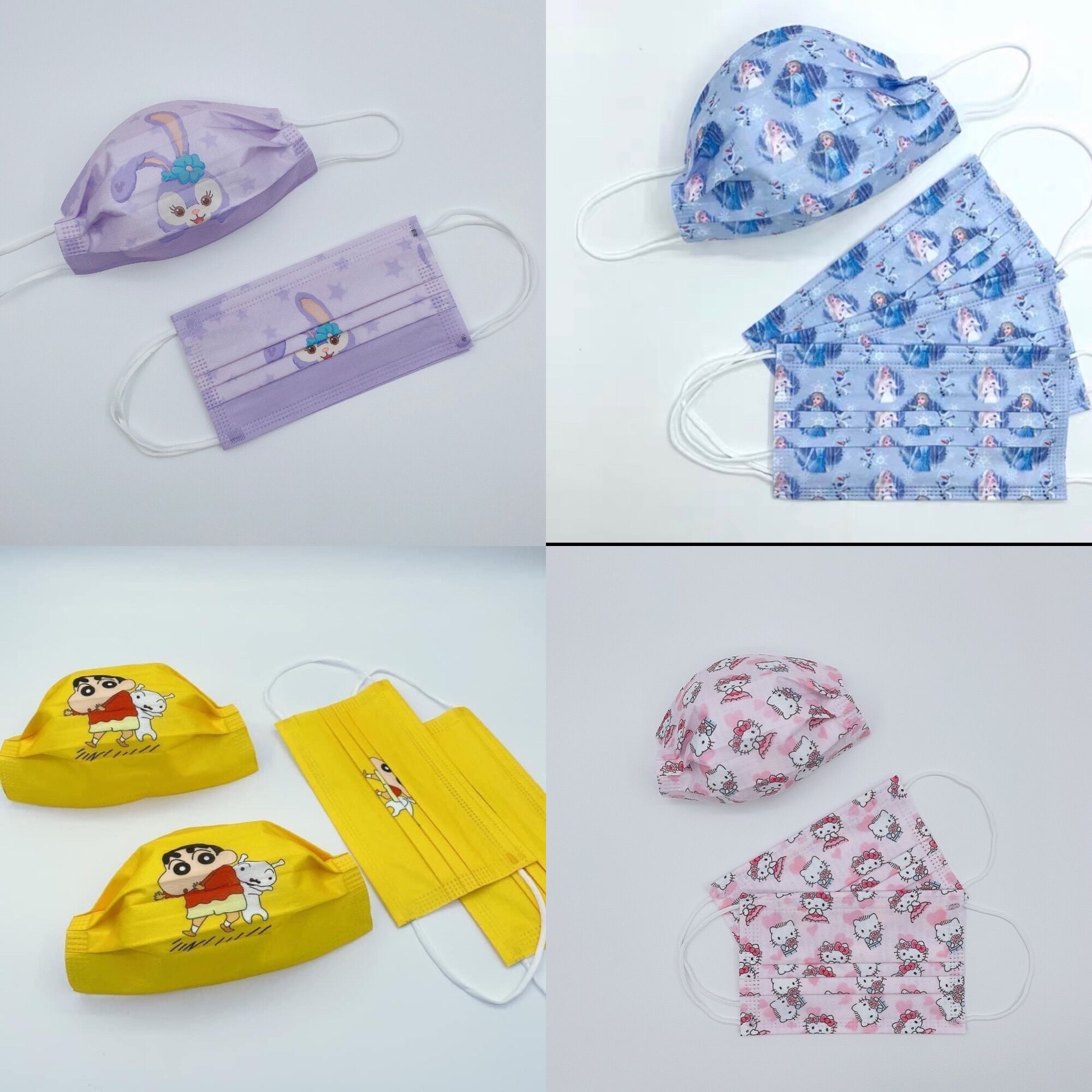 Khẩu trang công chúa Elsa, Hello Kitty cho bé gái hộp 50 cái