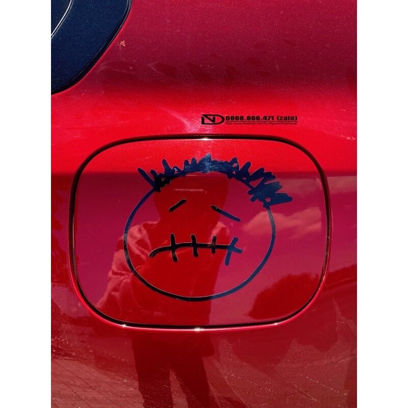 Decal dán nắp bình xăng