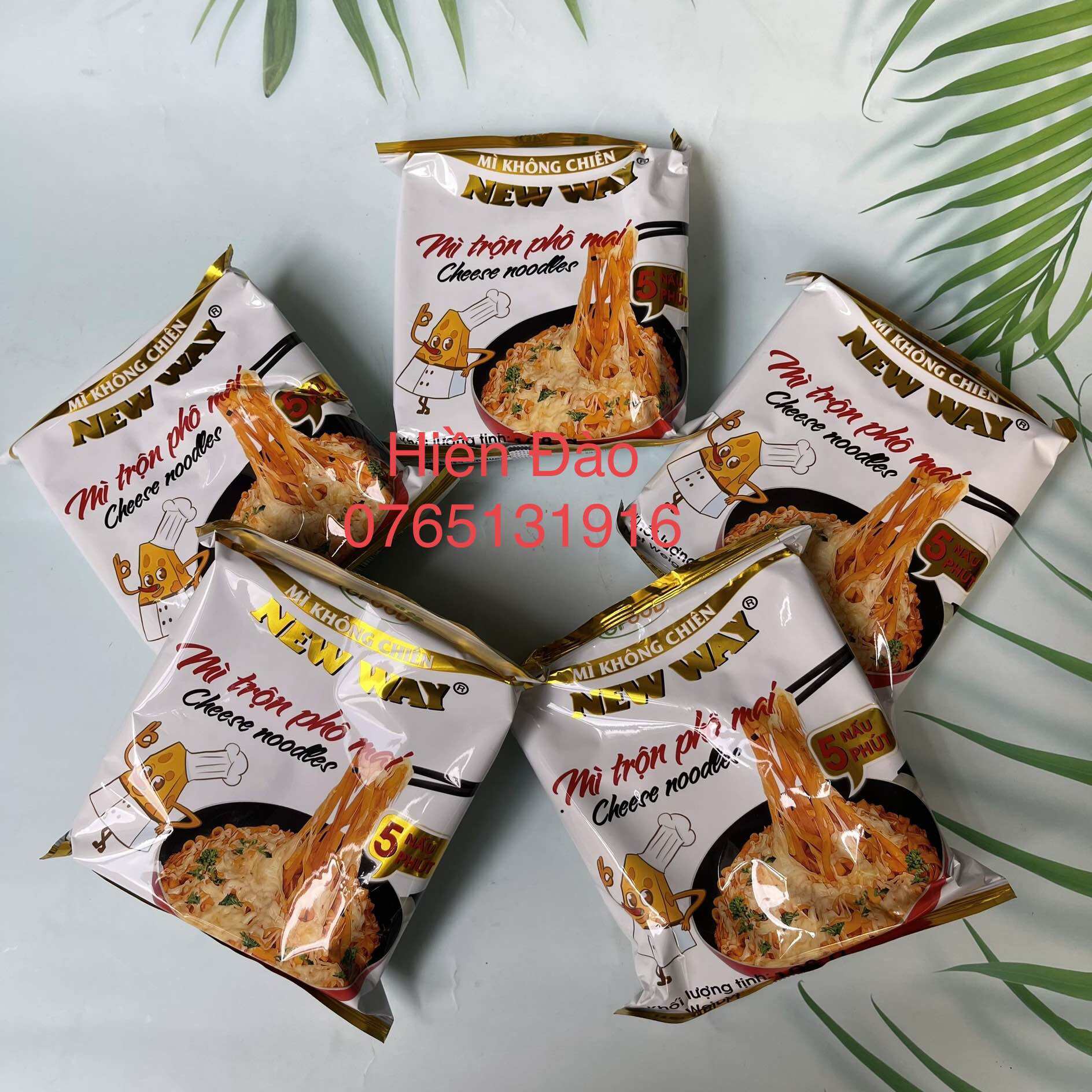 10 Gói Mì Trộn Phô Mai New Way 108gr ( mì không chiên)