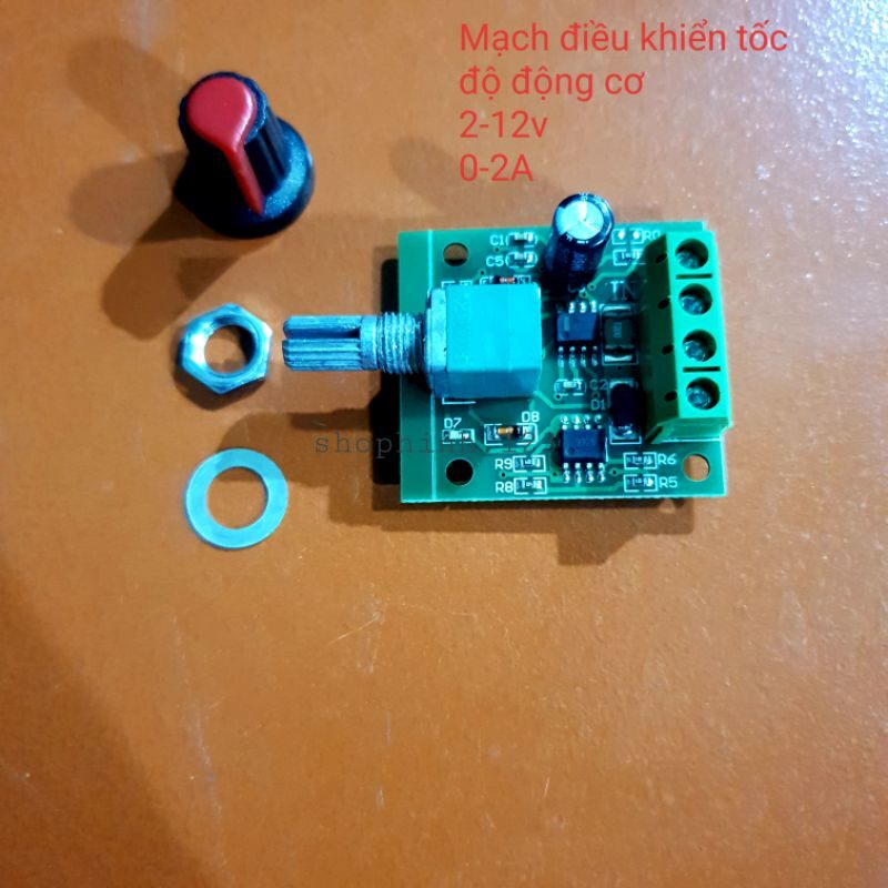 Mạch điều khiển tốc độ động cơ DC PWM