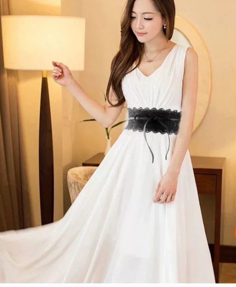 Thắt lưng nữ dây nịt đai váy bản to 9cm