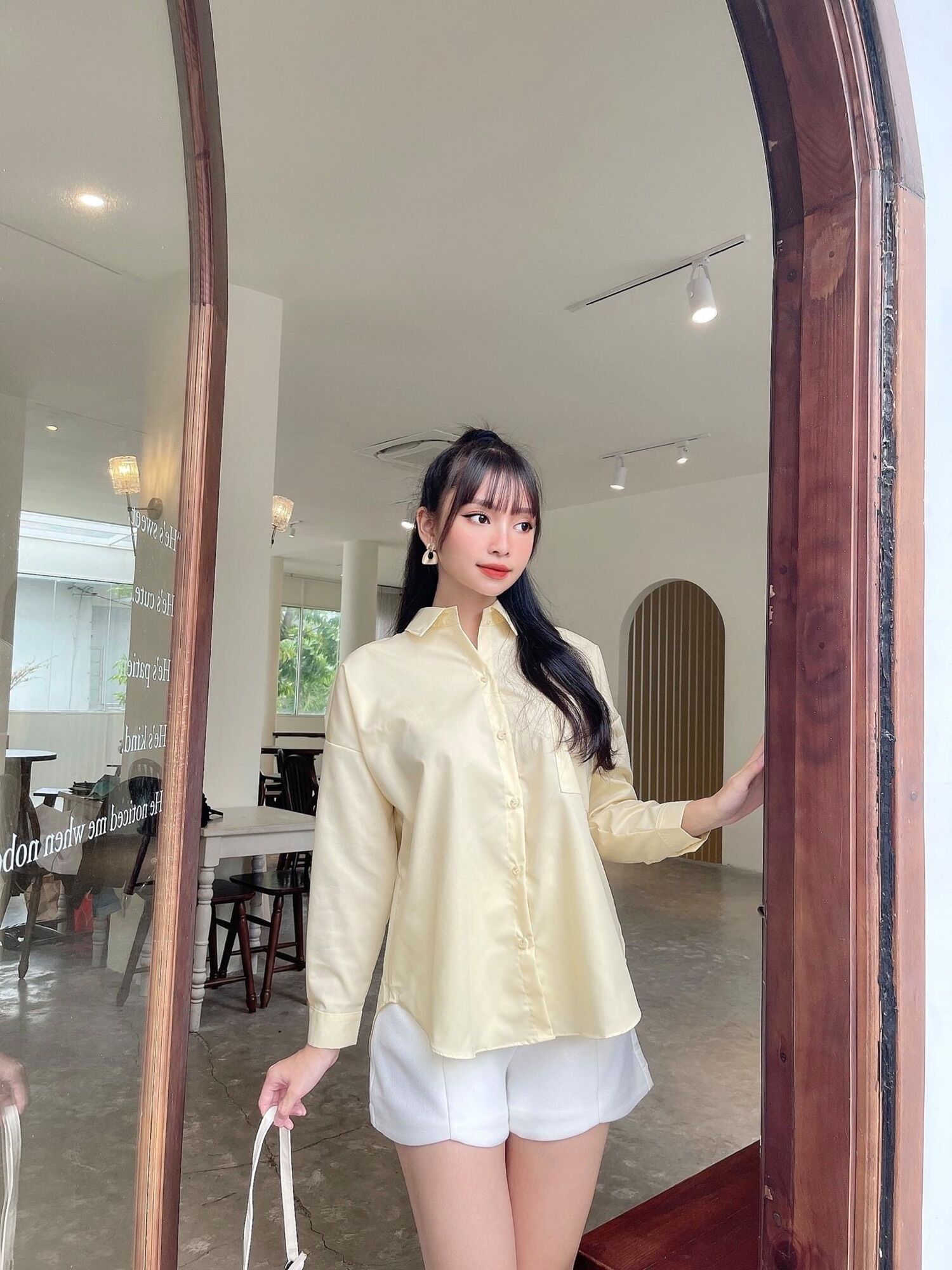 Ceci Cela - Áo Sơ Mi Dáng Dài Basic Năng Động