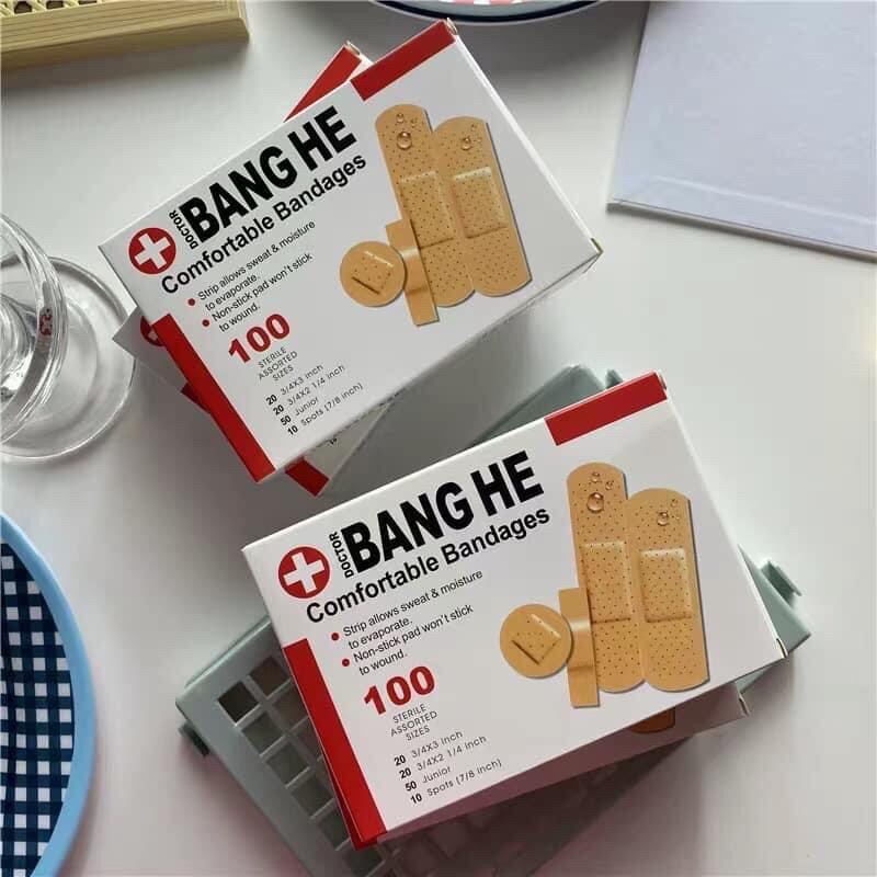 ⚡ sét 100 băng cá nhân y tế - combo 100 băng keo cá nhân chuyên dụng bang he ⚡