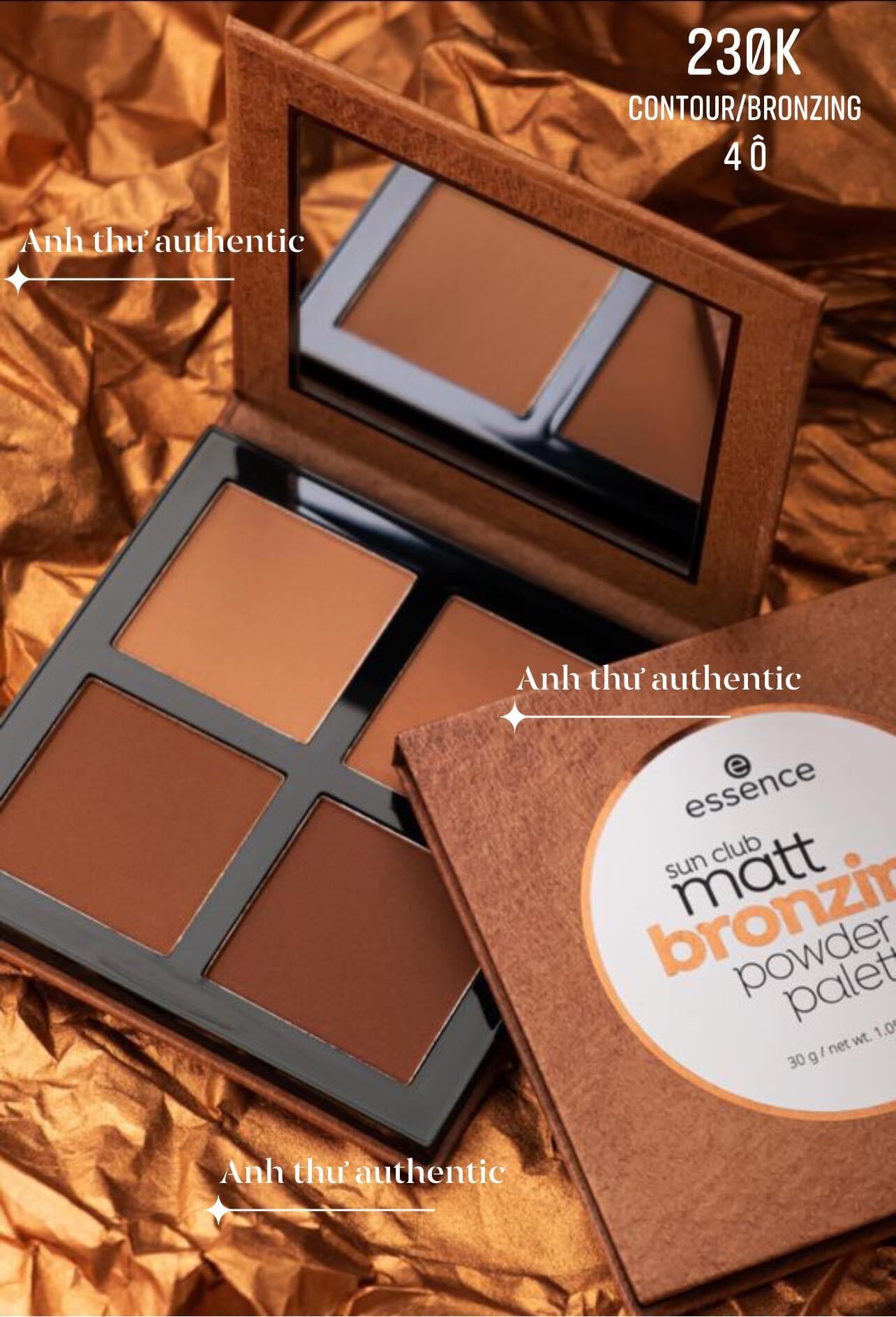 Phấn tạo khối thon gọn 4 ô essence mỹ-chính hãng