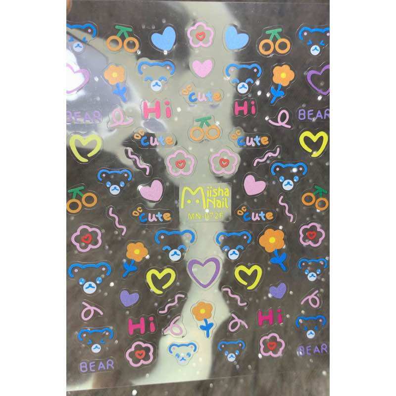 Sticker chuột mickey trang trí móng tay