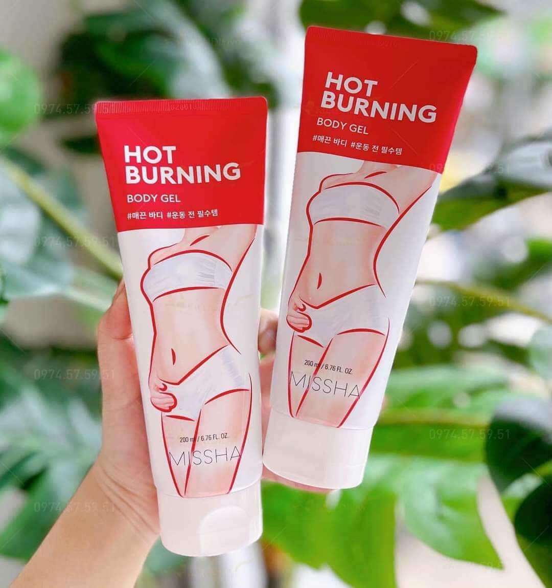 Kem tan mỡ bụng missha hot burning 200ml chính hãng hàn quốc
