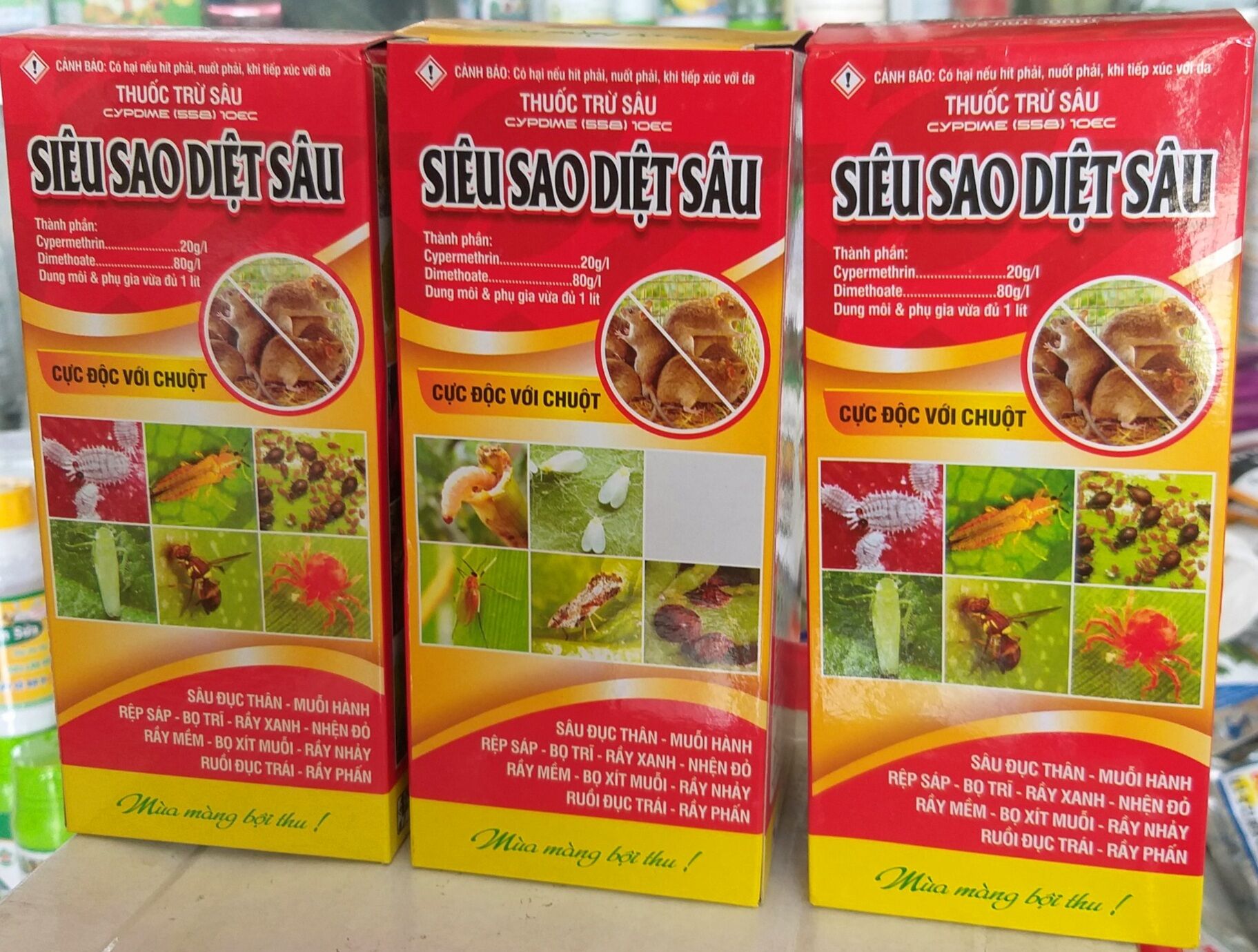 Siêu sao diệt sâu - chai 450ml pha được 400 lít phun trừ sâu - rầy - nhện....