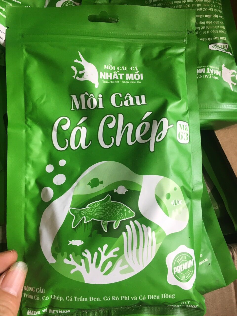 Mồi câu cá chép Nhất Mồi mã 63 chính hãng Phú Thành 200g