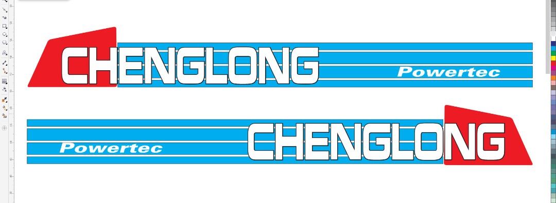 Cặp Tem decal tem dán trang trí cánh cửa xe cheng long