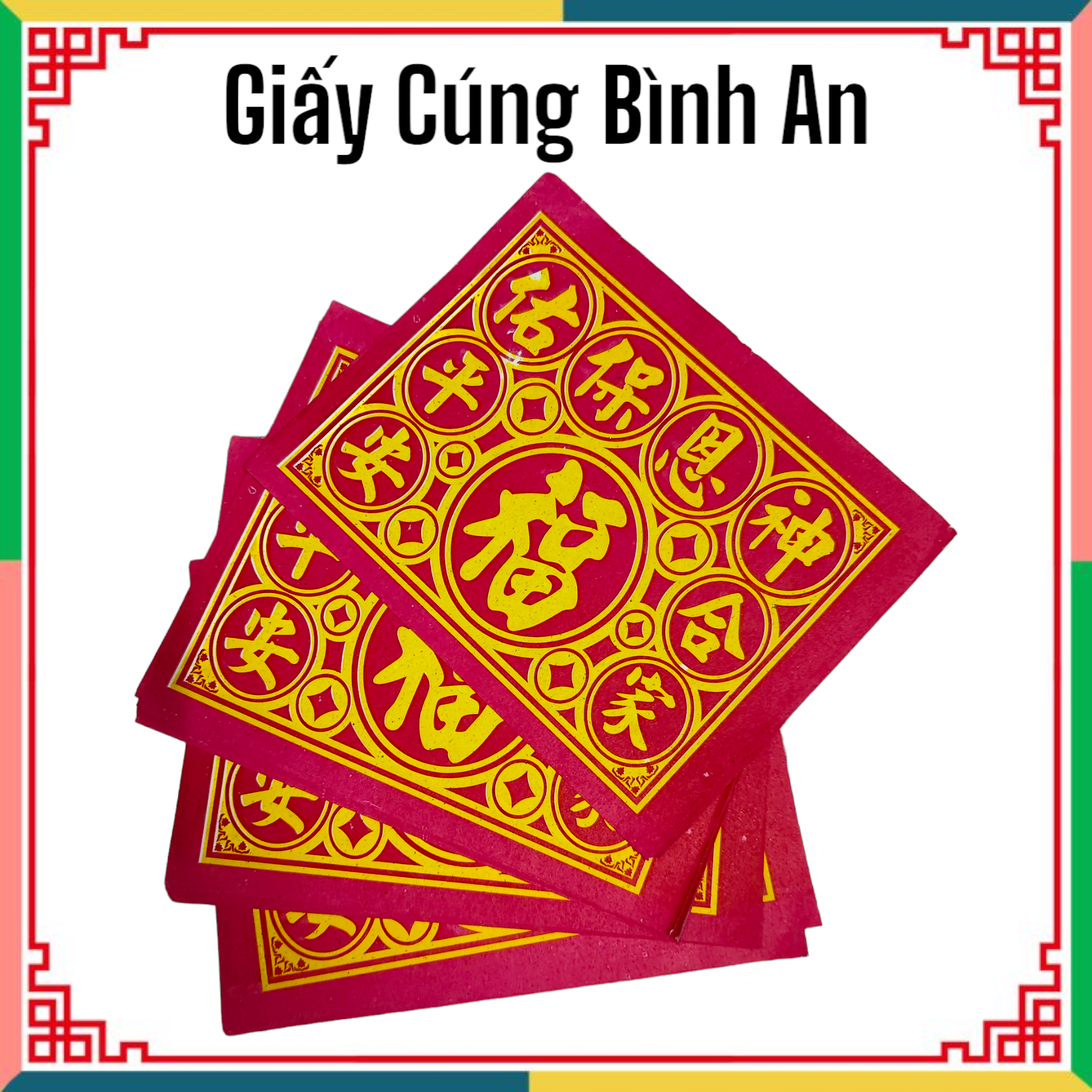 Giấy cúng bình an xấp 100 tờ