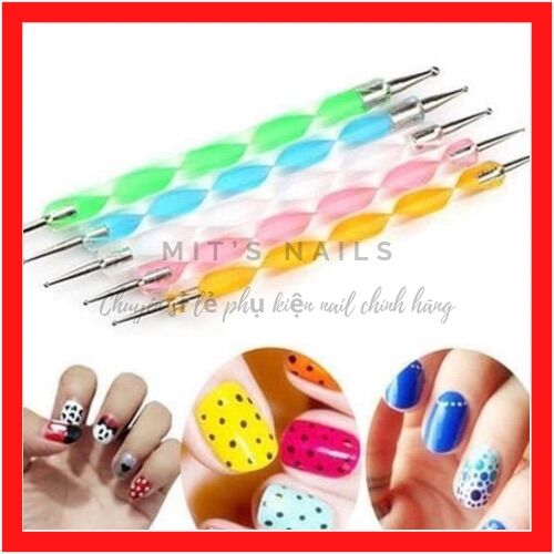 Bộ cọ chấm bi, sét cọ chấm bi 5 cây