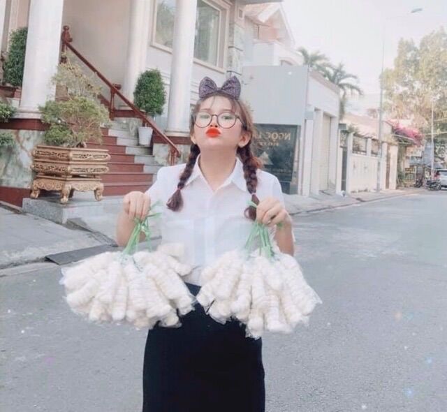 Combo sỉ 20 xâu bánh bao sữa tuổi thơ