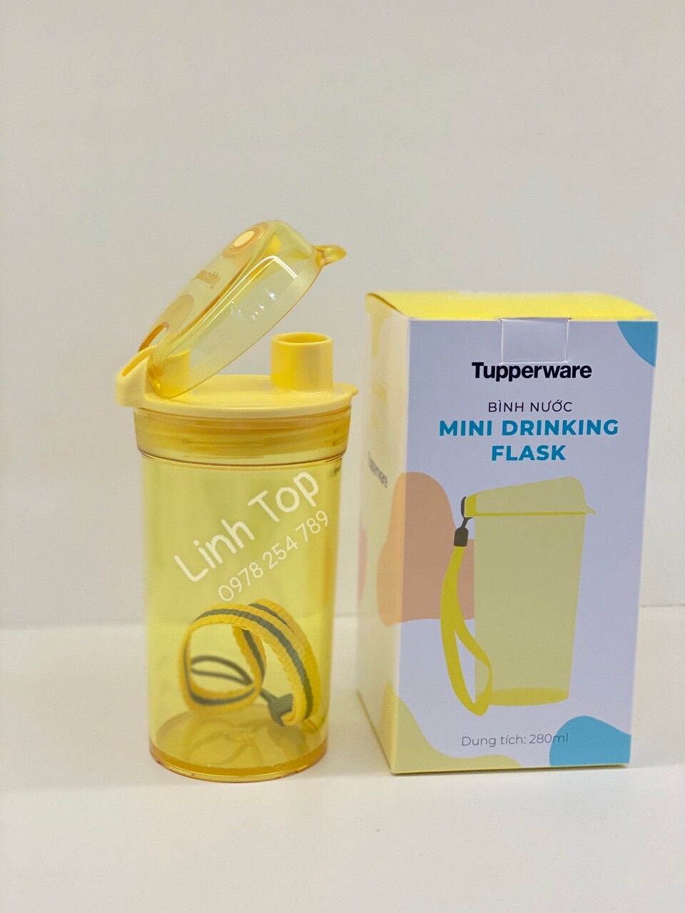 BÌNH NƯỚC Mini Drinking Flask 280ML TUPPERWARE CHÍNH HÃNG