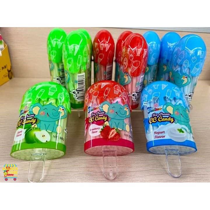 Kẹo Tăm Que 50g Hình Que Kem Vị Mát Lạnh Ăn Là Thích