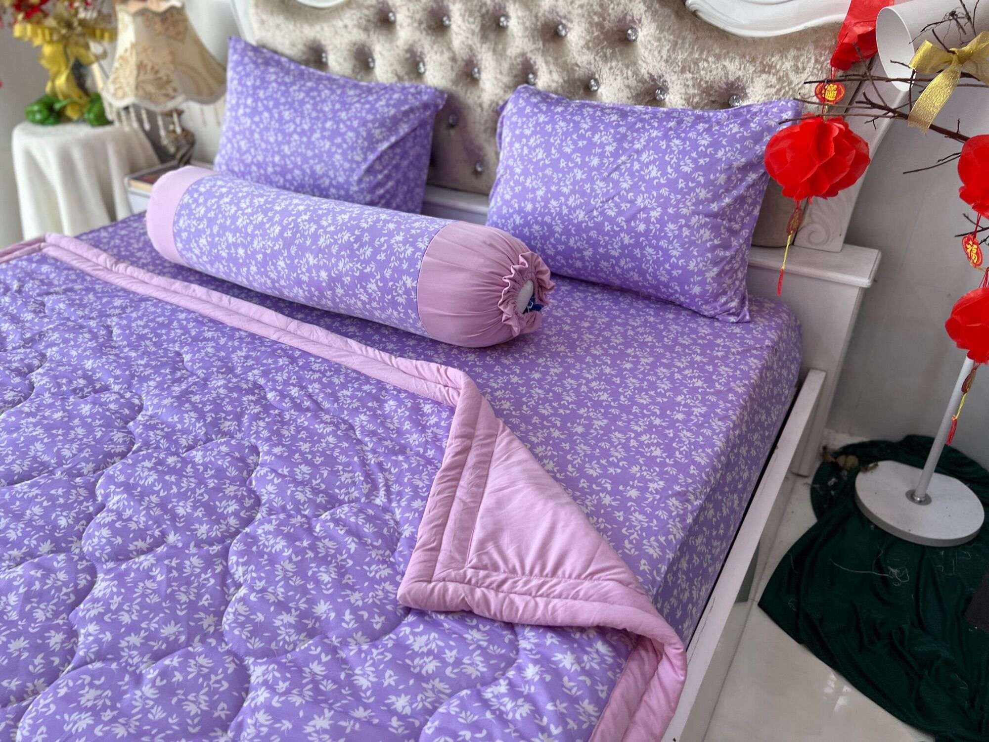 Set drap áo gối thun lạnh hàn quốc