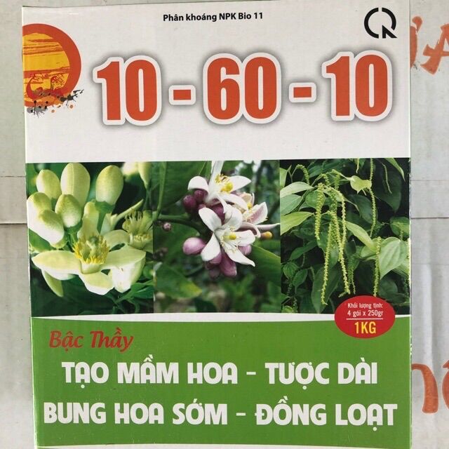 Phân bón lá 10-60-10 hộp 1 ký. hàng chính hãng quả cầu lửa