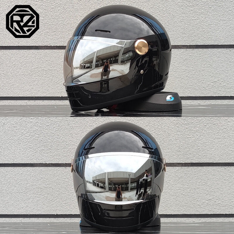 ORZ | Mũ Bảo Hiểm Đầy Đủ Phong Cách Retro Có Bluetooth Cho Bốn Mùa