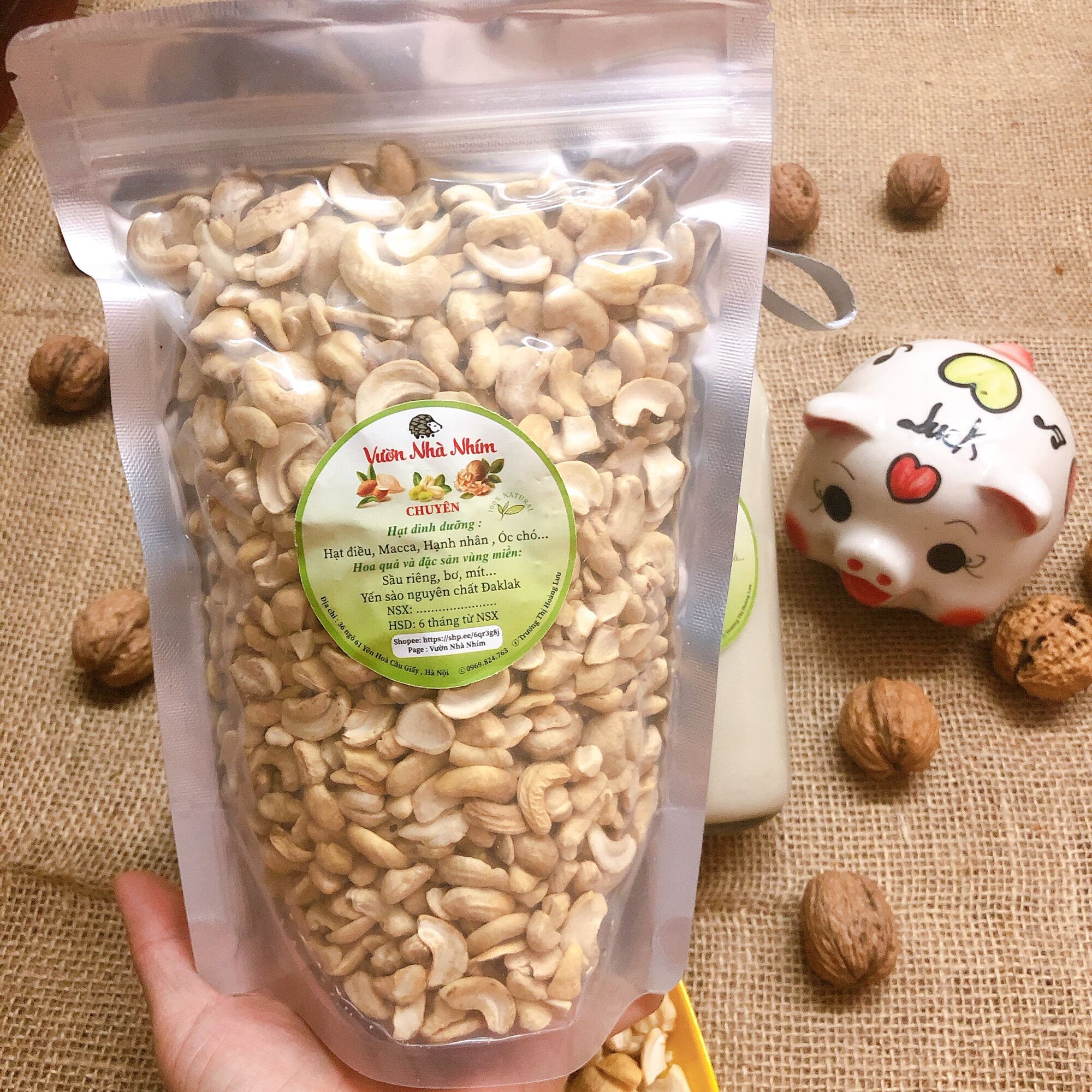 Hạt điều vỡ 3-4 sống làm sữa hạt