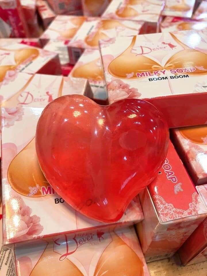 (Tặng+day đo+túi đựng)xà phòng tăng kích thước v1 MILKY SOAP