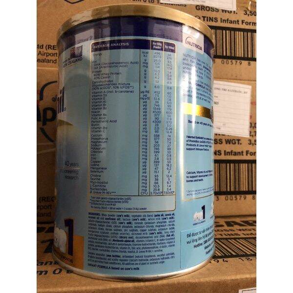 Sữa bột Aptamil New Zealand lon thiếc số 1 (900g)