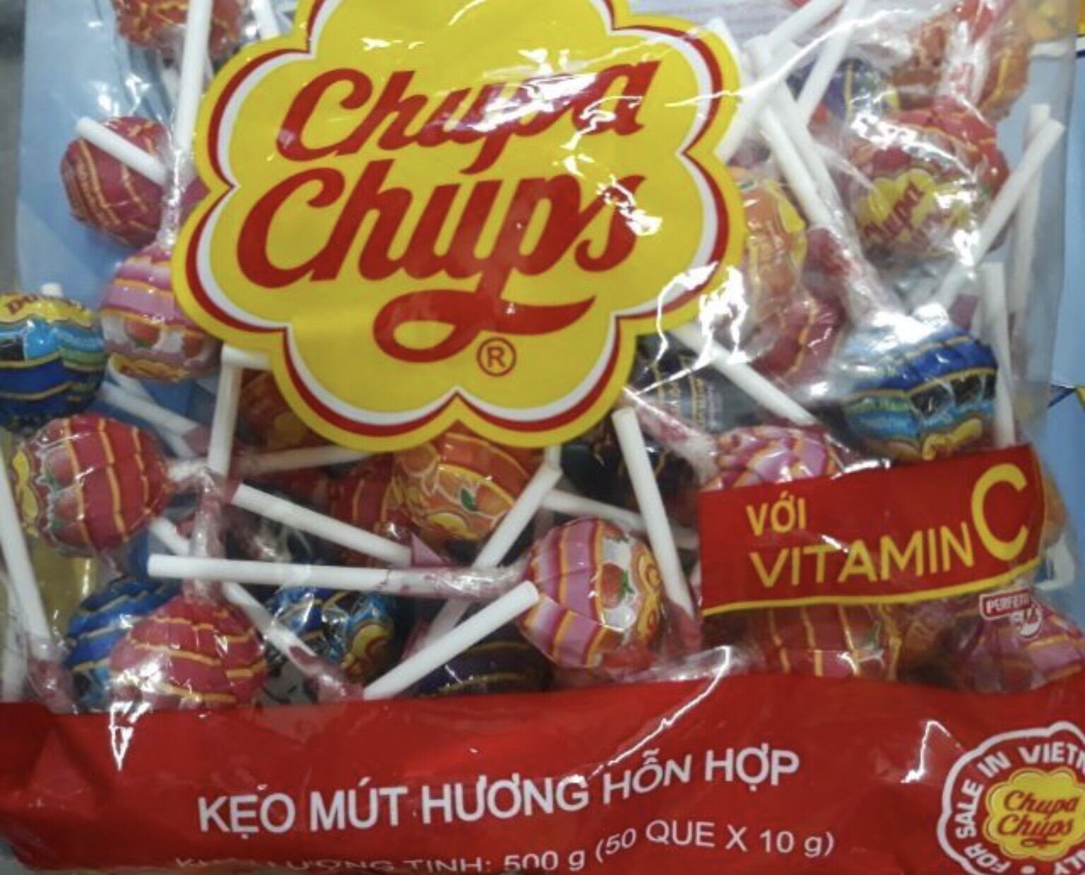 [HCM]Bịt kẹo mút 58 que Chupa Chups